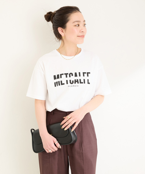 B.C STOCK(ベーセーストック)の「《追加》手洗い可 / アソートS/SロゴTEE(Tシャツ/カットソー・レディース・ネイビー/ホワイト/ホワイト系その他/ブラウン・FREE)」の15枚目の写真