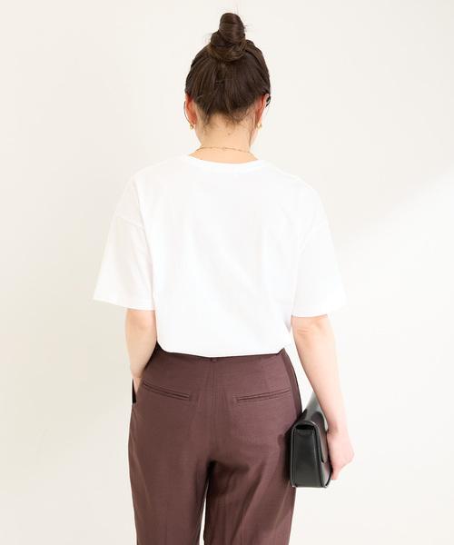 B.C STOCK(ベーセーストック)の「《追加》手洗い可 / アソートS/SロゴTEE(Tシャツ/カットソー・レディース・ネイビー/ホワイト/ホワイト系その他/ブラウン・FREE)」の17枚目の写真