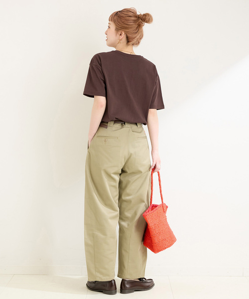 B.C STOCK(ベーセーストック)の「《追加》手洗い可 / アソートS/SロゴTEE(Tシャツ/カットソー・レディース・ネイビー/ホワイト/ホワイト系その他/ブラウン・FREE)」の21枚目の写真