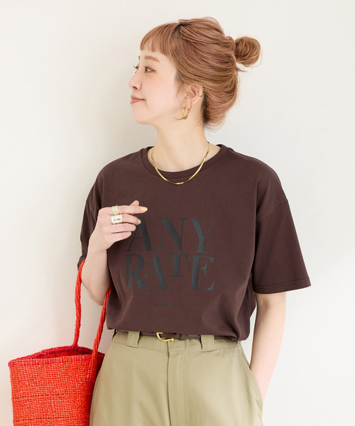 B.C STOCK(ベーセーストック)の「《追加》手洗い可 / アソートS/SロゴTEE(Tシャツ/カットソー・レディース・ネイビー/ホワイト/ホワイト系その他/ブラウン・FREE)」の22枚目の写真