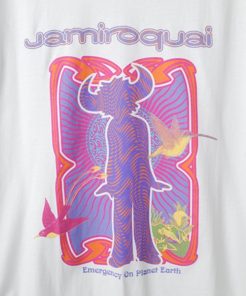 ROCK-OFF（ロックオフ）の「【ROCK-OFF】JAMIROQUAI EMERGENCY BUFFALO T-SHIRTS（Tシャツ/カットソー・メンズ・ホワイト・LARGE/MEDIUM/X-LARGE）」の5枚目の写真