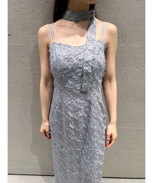 フェザージャガードキャミワンピース　スナイデル　値下げ不可 SNIDEL ワンピース フェザージャガードキャミワンピース