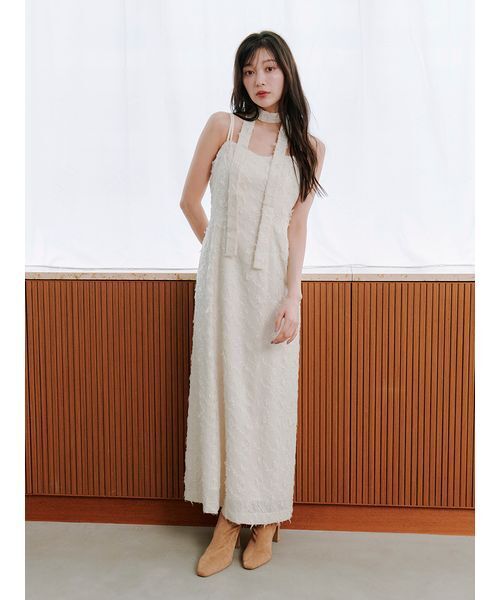 snidel 新品未使用ジャガードキャミワンピース セール】フェザージャガードキャミワンピース（ワンピース
