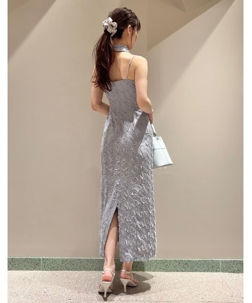 フェザージャガードキャミワンピース　スナイデル　値下げ不可 セール】フェザージャガードキャミワンピース（ワンピース