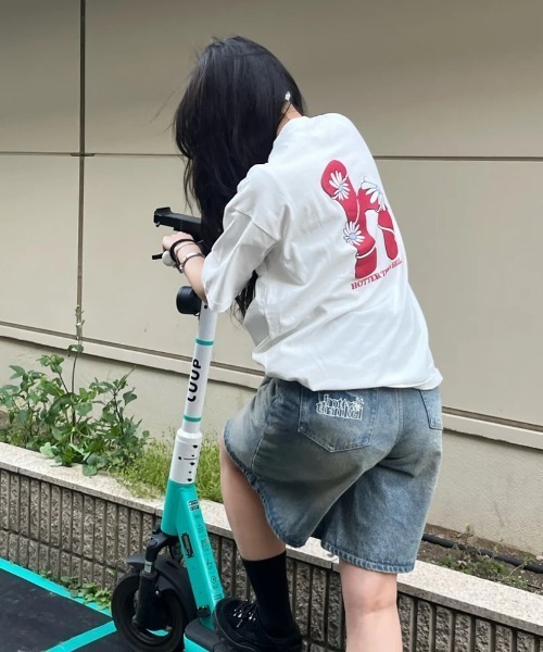 HTH(エイチティーエイチ)の「H flower logo Tee(Tシャツ/カットソー・レディース・アッシュ/オレンジ/ホワイト/グリーン・フリー)」の12枚目の写真