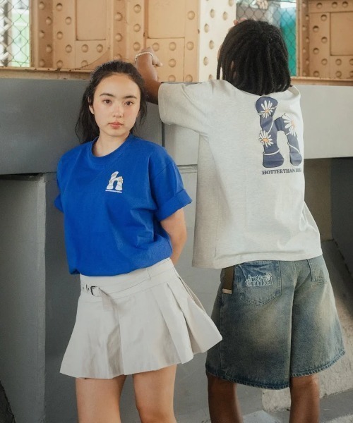 HTH(エイチティーエイチ)の「H flower logo Tee(Tシャツ/カットソー・レディース・アッシュ/オレンジ/ホワイト/グリーン・フリー)」の8枚目の写真