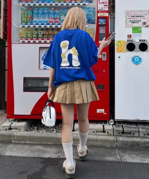 HTH(エイチティーエイチ)の「H flower logo Tee(Tシャツ/カットソー・レディース・アッシュ/オレンジ/ホワイト/グリーン・フリー)」の13枚目の写真