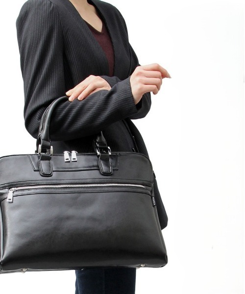 REGiSTA（レジスタ）の「REGiSTA Split Leather Briefcase（ビジネスバッグ・メンズ・ブラック・FREE）」の3枚目の写真