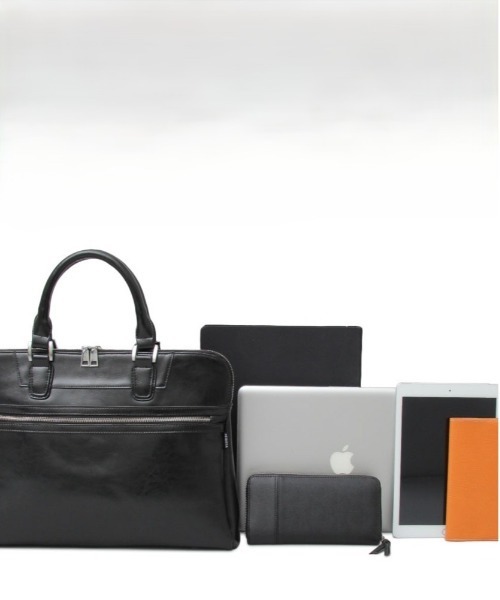 REGiSTA（レジスタ）の「REGiSTA Split Leather Briefcase（ビジネスバッグ・メンズ・ブラック・FREE）」の4枚目の写真