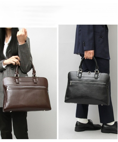REGiSTA（レジスタ）の「REGiSTA Split Leather Briefcase（ビジネスバッグ・メンズ・ブラック・FREE）」の6枚目の写真