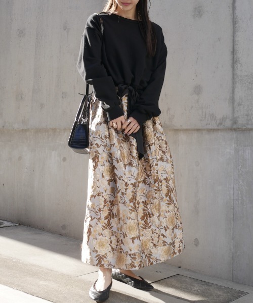 HONEY MI HONEY（ハニーミーハニー）の「cropped ribbon sweat（スウェット・レディース・ブラック/ホワイト/ブラウン・FREE）」の16枚目の写真