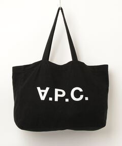 関送無料 A.P.C. SHOPPING DANIELA デニム ロゴ トートバッグ A.P.C. Daniela Logo-Print Denim Tote Bag for Men | MR PORTER