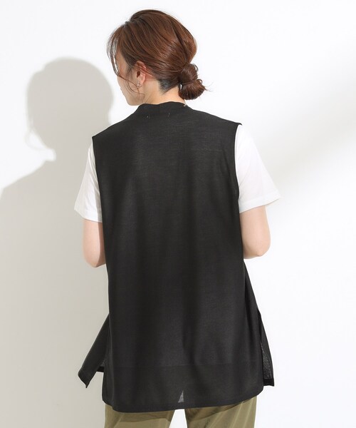 DRESKIP(ドレスキップ)の「【S-LL/2点セット/体型カバーにも】着回しいろいろ ジレ+ロゴTシャツ(その他トップス・レディース・カーキ/ブラック/ブラック系4・04/03/02/01)」の16枚目の写真