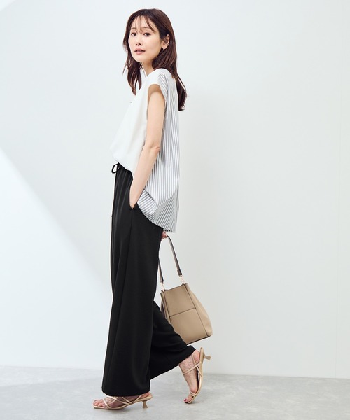 ROPE' PICNIC(ロペピクニック)の「ジョガーイージーワイドパンツ/セットアップ対応(その他パンツ・レディース・カーキ/ブラック/ネイビー・36/40/38)」の6枚目の写真