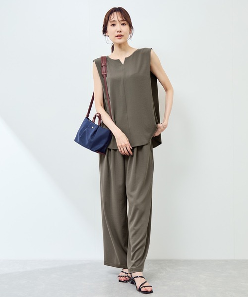 ROPE' PICNIC(ロペピクニック)の「ジョガーイージーワイドパンツ/セットアップ対応(その他パンツ・レディース・カーキ/ブラック/ネイビー・36/40/38)」の14枚目の写真