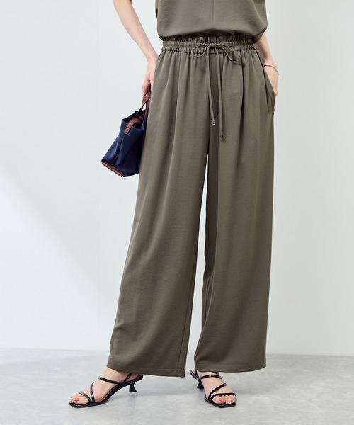 ROPE' PICNIC(ロペピクニック)の「ジョガーイージーワイドパンツ/セットアップ対応(その他パンツ・レディース・カーキ/ブラック/ネイビー・36/40/38)」の17枚目の写真