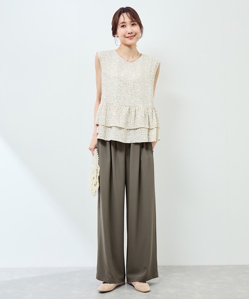 ROPE' PICNIC(ロペピクニック)の「ジョガーイージーワイドパンツ/セットアップ対応(その他パンツ・レディース・カーキ/ブラック/ネイビー・36/40/38)」の19枚目の写真