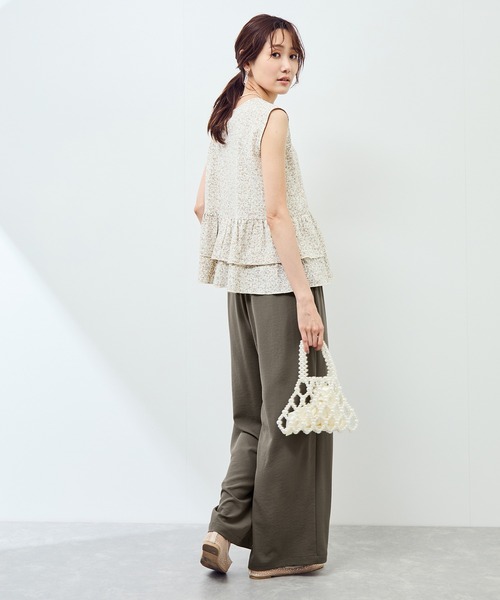 ROPE' PICNIC(ロペピクニック)の「ジョガーイージーワイドパンツ/セットアップ対応(その他パンツ・レディース・カーキ/ブラック/ネイビー・36/40/38)」の21枚目の写真