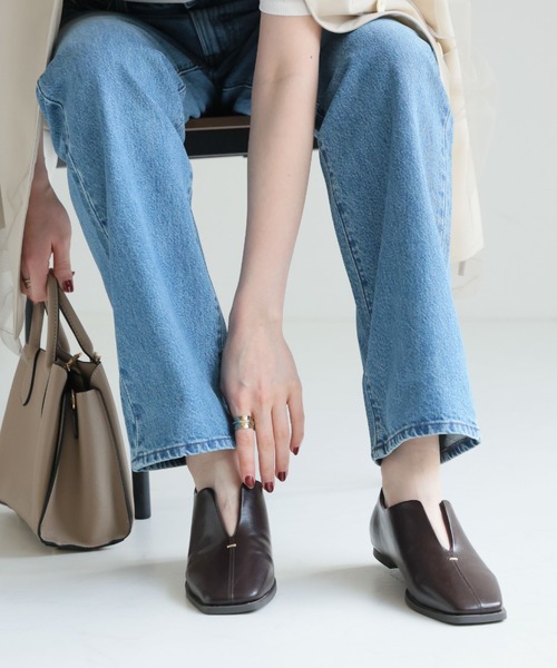 VIVIAN（ヴィヴィアン）の「スリットデザインローファー（パンプス・レディース・ダークブラウン/ブラック・M/L/S/LL）」の12枚目の写真