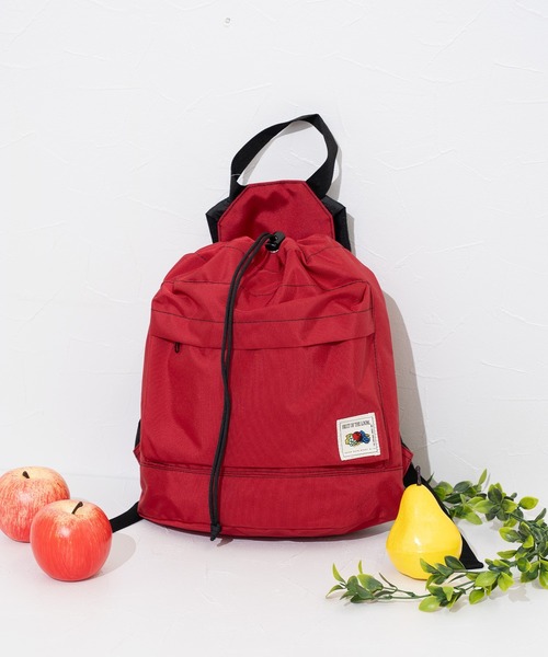 FRUIT OF THE LOOM(フルーツオブザルーム)の「FTL COLOR PURSE BACKPACK / バックパック / 巾着 / コンパクト(バックパック/リュック・メンズ・ベージュ/レッド/グリーン/ピンク/ブラック/カーキ/グレー・FREE)」の7枚目の写真