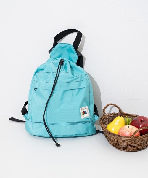 FRUIT OF THE LOOM(フルーツオブザルーム)の「FTL COLOR PURSE BACKPACK / バックパック / 巾着 / コンパクト(バックパック/リュック・メンズ・ベージュ/レッド/グリーン/ピンク/ブラック/カーキ/グレー・FREE)」の5枚目の写真