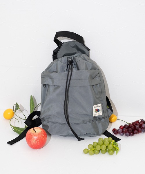 FRUIT OF THE LOOM(フルーツオブザルーム)の「FTL COLOR PURSE BACKPACK / バックパック / 巾着 / コンパクト(バックパック/リュック・メンズ・ベージュ/レッド/グリーン/ピンク/ブラック/カーキ/グレー・FREE)」の14枚目の写真