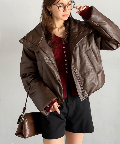 クリスマスセール✨✨即決優先⏭⏭ヴィンテージBALMAINPARIS　豚革コート セール】【mily bilet】ショート丈でスタイルアップ◎ ヴィンテージ