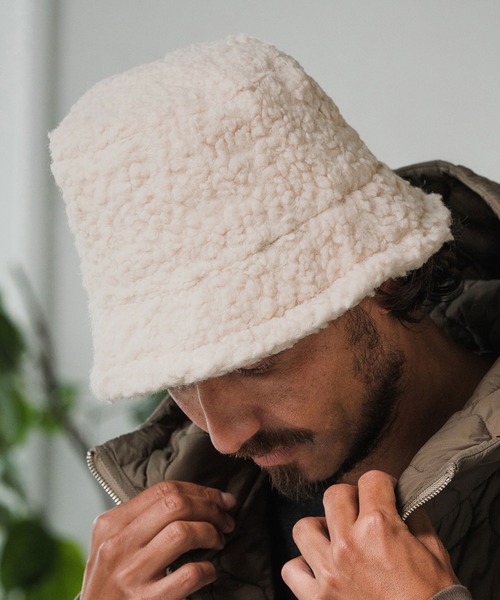 Magine(マージン)の「mko12992-Boa Fleece Bucket Hat バケットハット(ハット・メンズ・ブラック/ナチュラル・FREE)」の15枚目の写真