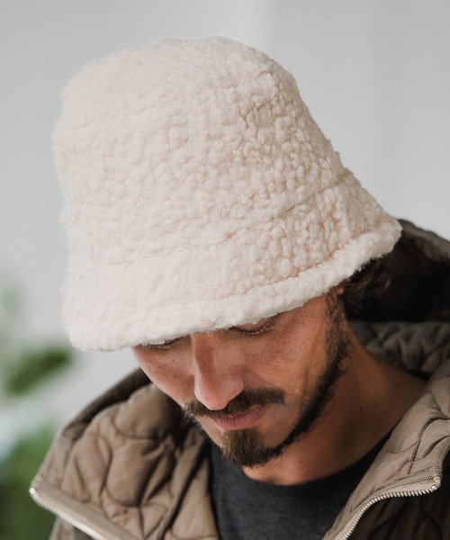 Magine(マージン)の「mko12992-Boa Fleece Bucket Hat バケットハット(ハット・メンズ・ブラック/ナチュラル・FREE)」の14枚目の写真