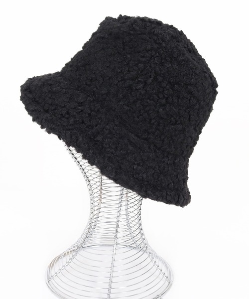 Magine(マージン)の「mko12992-Boa Fleece Bucket Hat バケットハット(ハット・メンズ・ブラック/ナチュラル・FREE)」の6枚目の写真