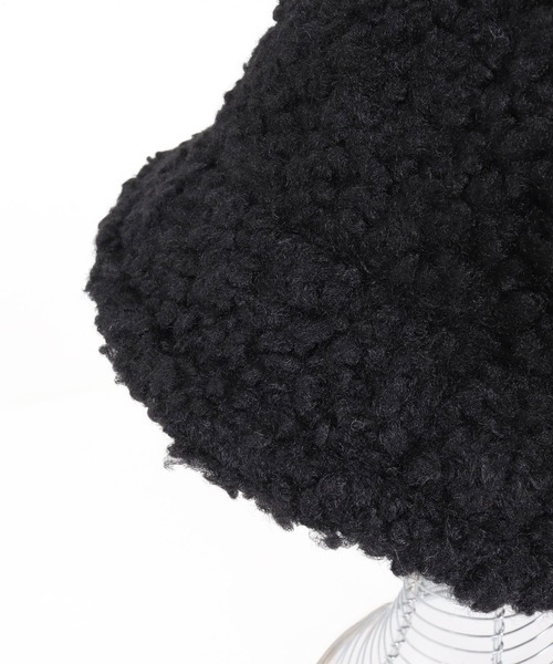 Magine(マージン)の「mko12992-Boa Fleece Bucket Hat バケットハット(ハット・メンズ・ブラック/ナチュラル・FREE)」の3枚目の写真
