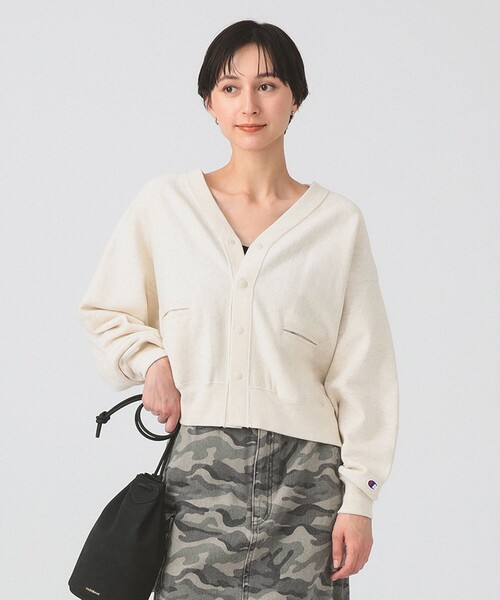 Champion×Ray BEAMS 別注リバースウィーブカーディガン 楽と可愛いを総取り〜〜なアイテム多数！】23AW＜Champion