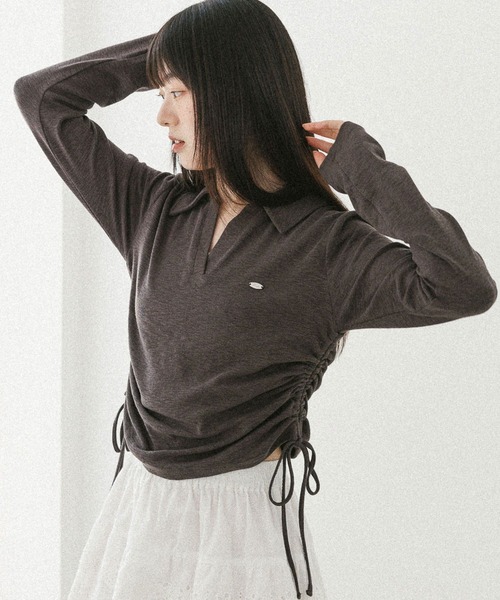 [Khakis] Heather S/S Tee /追跡付 スキッパードロストカットソー 581498（Tシャツ/カットソー