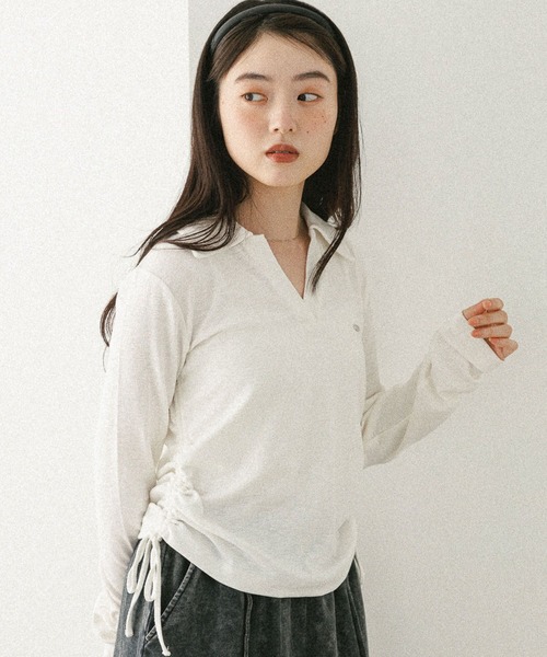 tシャツ スキッパードロストカットソー　581498 レディース スキッパードロストカットソー 581498（Tシャツ/カットソー