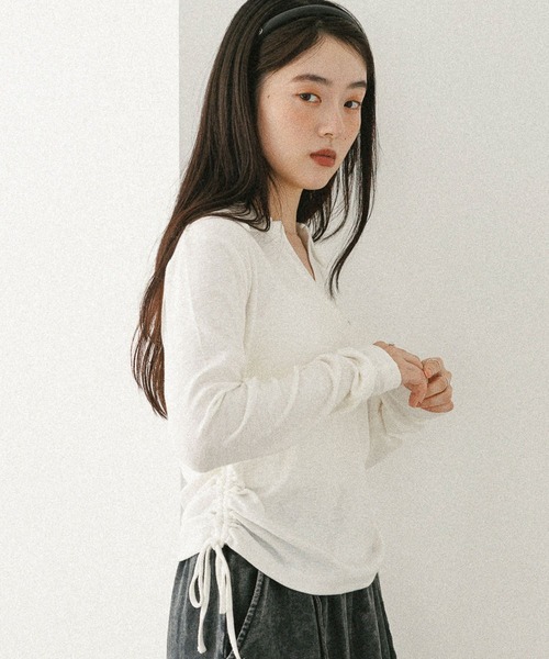 tシャツ スキッパードロストカットソー　581498 レディース Heather tシャツ スキッパードロストカットソー 581498