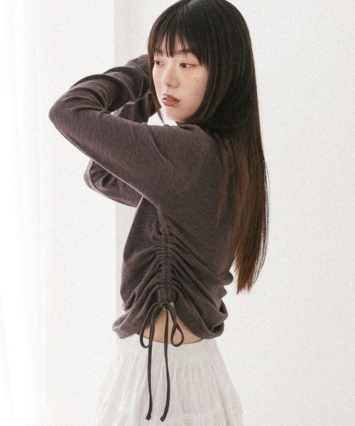 Heather(ヘザー)の「スキッパードロストカットソー 581498(Tシャツ/カットソー・レディース・チャコールグレー/ブラック/アイボリー・FREE)」の18枚目の写真