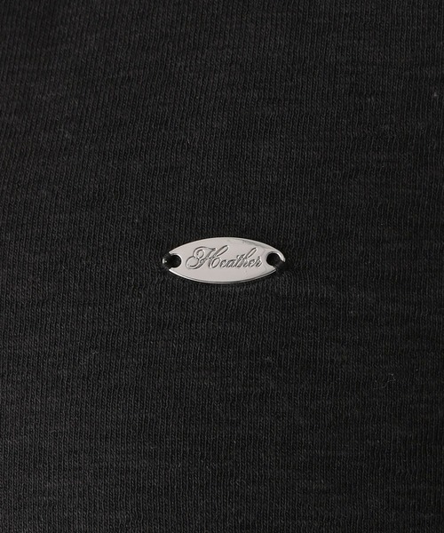 Heather(ヘザー)の「スキッパードロストカットソー 581498(Tシャツ/カットソー・レディース・チャコールグレー/ブラック/アイボリー・FREE)」の6枚目の写真