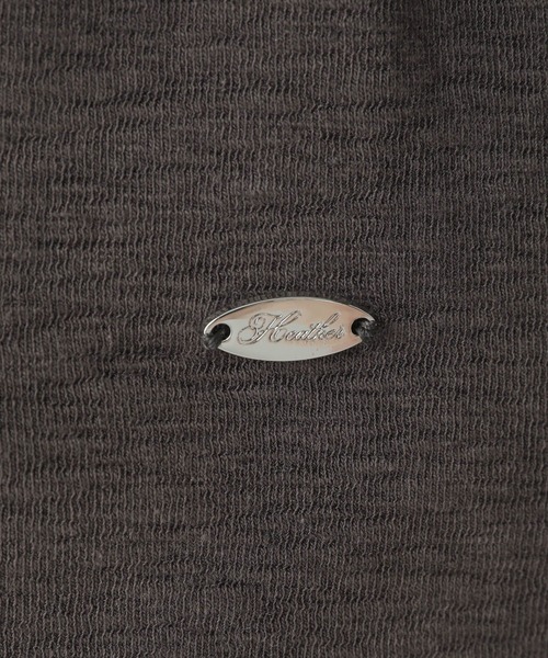 Heather(ヘザー)の「スキッパードロストカットソー 581498(Tシャツ/カットソー・レディース・チャコールグレー/ブラック/アイボリー・FREE)」の4枚目の写真
