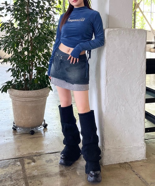 SPIRALGIRL(スパイラルガール)の「レッグウォーマーミドルブーツ(ブーツ・レディース・ブラック・SMALL/MEDIUM/LARGE)」の14枚目の写真