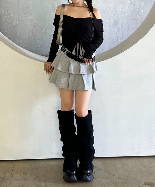 SPIRALGIRL(スパイラルガール)の「レッグウォーマーミドルブーツ(ブーツ・レディース・ブラック・SMALL/MEDIUM/LARGE)」の16枚目の写真