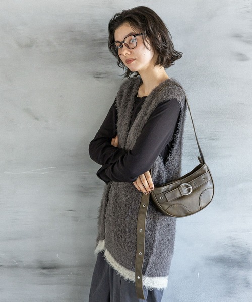 セール】オリジナルラウンドバックルショルダーバッグ（ショルダー