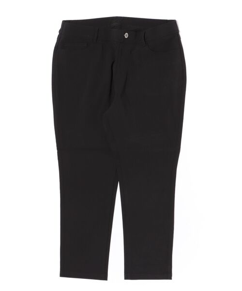 BELLUNA PLUS(ベルーナ)の「グレープフルーツ加工スリムパンツ65丈(その他パンツ・レディース・ブラック/サックスブルー/シルバーグレー/ブラック×ホワイト・MEDIUM/LARGE/X-LARGE/SMALL)」の2枚目の写真