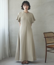 flare sleeve long dress /フレアスリーブロングドレス