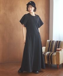 flare sleeve long dress /フレアスリーブロングドレス