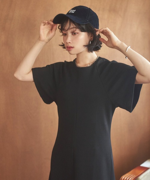 LAULEN(ローレン)の「flare sleeve long dress /フレアスリーブロングドレス(ワンピース・レディース・ブラック/ベージュ/ブラウン・FREE)」の4枚目の写真