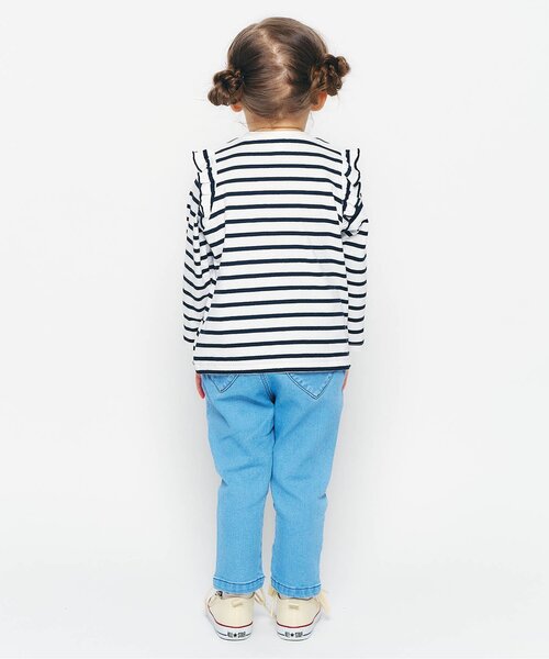 apres les cours（アプレレクール）の「【WEB限定】肩フリルTシャツ/7days Style（Tシャツ/カットソー・キッズ・ブラック/アイボリー/レッド/その他2/ラベンダー/ミント・80/90/100/120/140/110/130）」の11枚目の写真