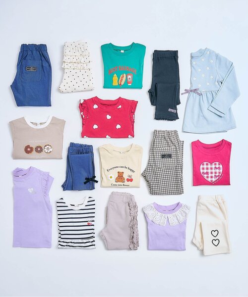 apres les cours（アプレレクール）の「【WEB限定】肩フリルTシャツ/7days Style（Tシャツ/カットソー・キッズ・ブラック/アイボリー/レッド/その他2/ラベンダー/ミント・80/90/100/120/140/110/130）」の20枚目の写真