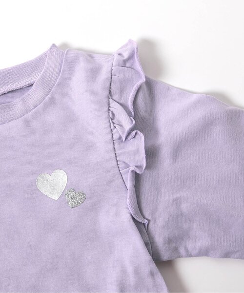 apres les cours（アプレレクール）の「【WEB限定】肩フリルTシャツ/7days Style（Tシャツ/カットソー・キッズ・ブラック/アイボリー/レッド/その他2/ラベンダー/ミント・80/90/100/120/140/110/130）」の22枚目の写真