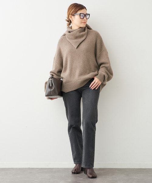 Deuxieme Classe（ドゥーズィエムクラス）の「Straight Jeans (グレー)（デニムパンツ・レディース・チャコールグレー・38/36/34）」の5枚目の写真