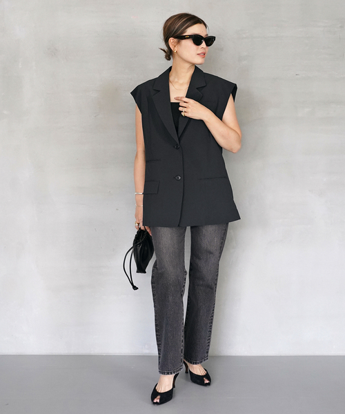 今期 Deuxieme Classe Straight Jeans グレー 34 Straight Jeans (グレー)（デニムパンツ・ジーンズ）｜Deuxieme